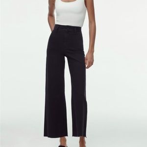 Marine Straight Black Jeans Zara